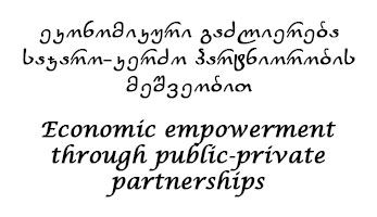 Economic empowerment through public-private partnerships